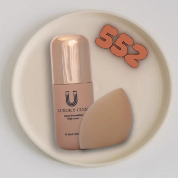 خرید کرم پودر پد دار لاکچری کوین شماره ۵۵۲_LUXURY COIN