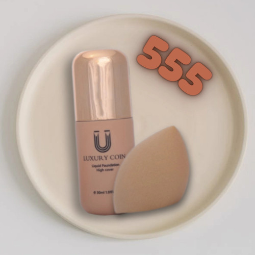خرید کرم پودر پد دار لاکچری کوین شماره ۵۵۵_LUXURY COIN