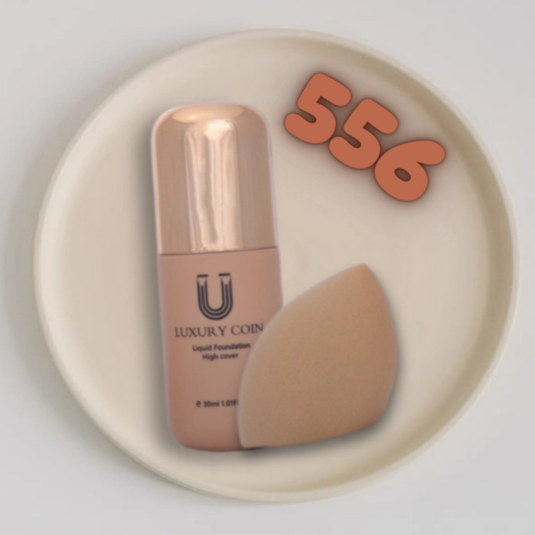 خرید کرم پودر پد دار لاکچری کوین شماره ۵۵۶_LUXURY COIN